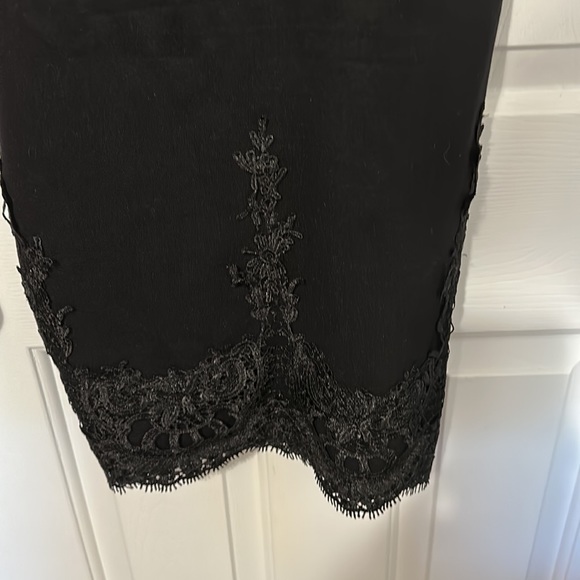 Black with embellished applications size small. With gold zipper down the back - Picture 4 of 5